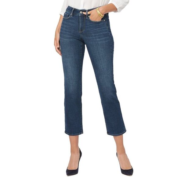 Nydj Womens Marilyn Marcel Straight Leg Jean - Picture 1 of 3